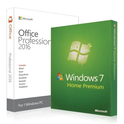 Windows 7 Home Premium + Office 2016 Professional Key